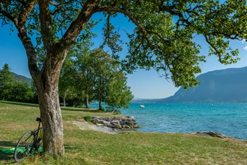 Wohnmobilstellplatz: Entspannende oder sportliche Ferien am See von Annecy in Haute-Savoie - Camping La Ferme