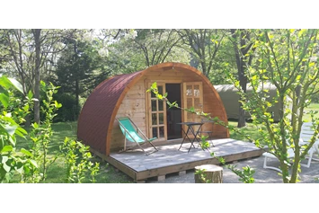 Wohnmobilstellplatz: die Pod-Kabine für 2 Personen - Camping Le Viaduc