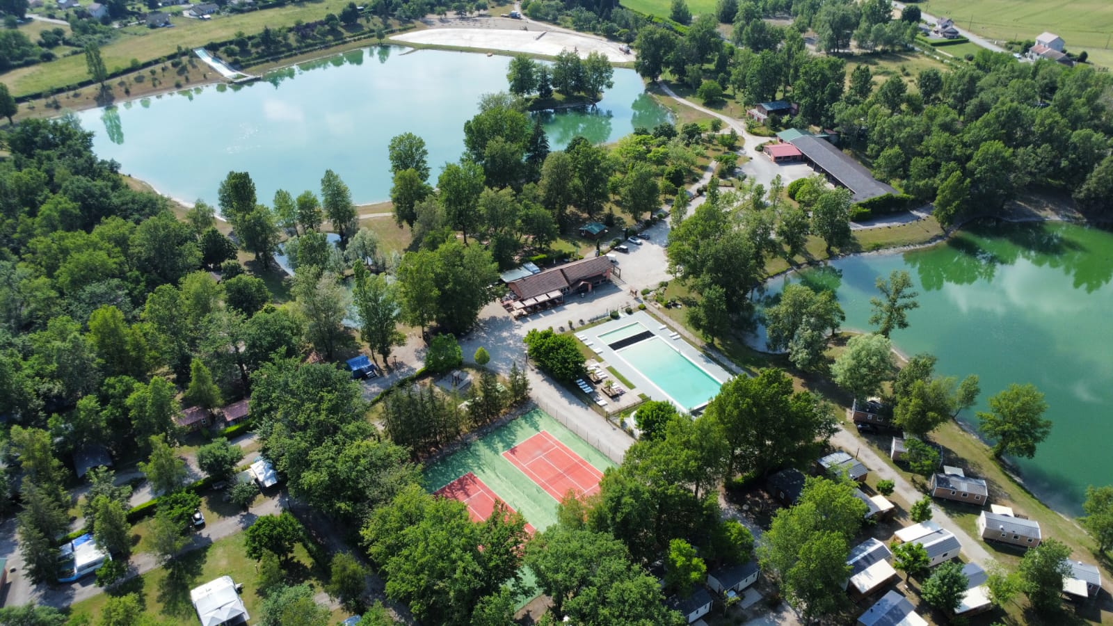 Reisemobilstellplatz: Camping Les 3 Lacs du Soleil