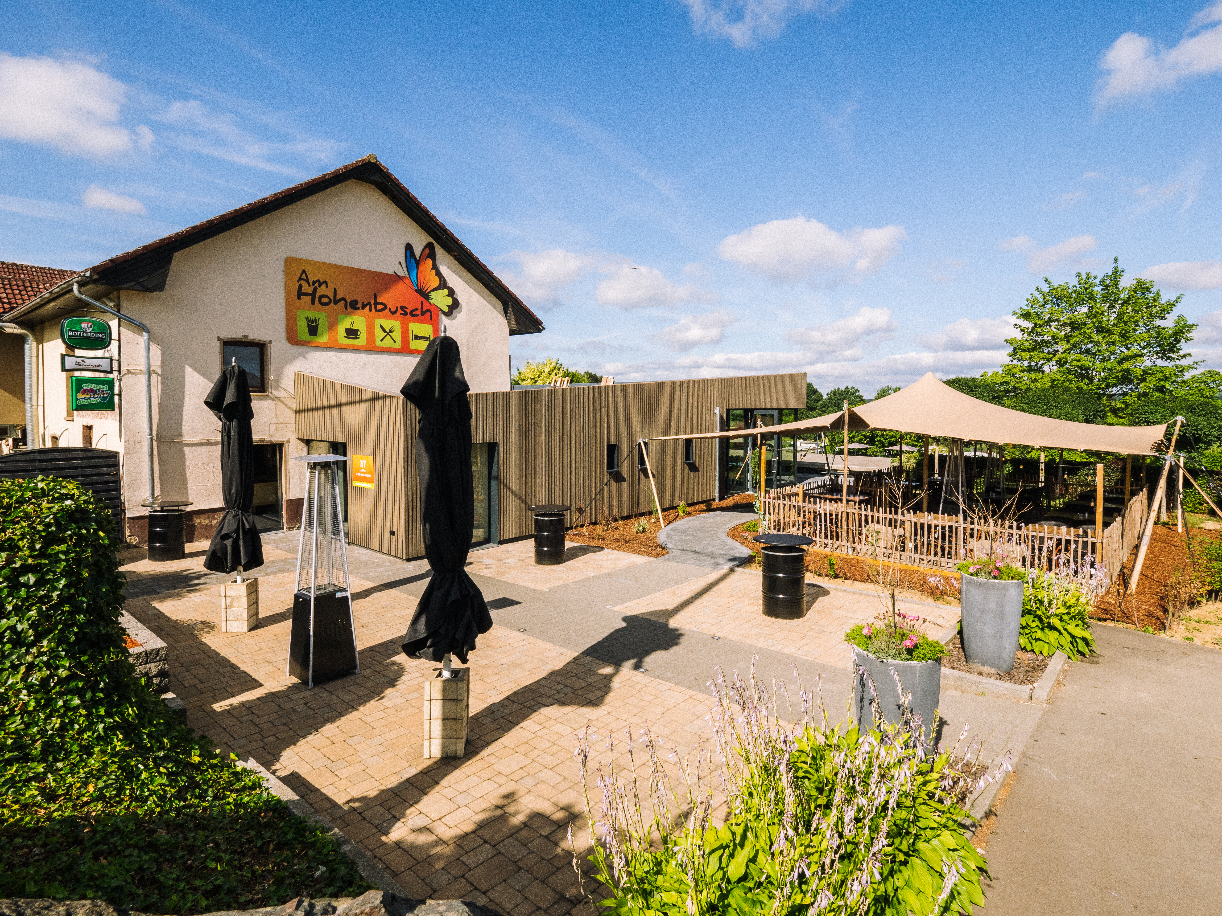 Wohnmobilstellplatz: Restaurant-Frittüre-Terrasse - Camping Hohenbusch - Infrastructure, Restauration