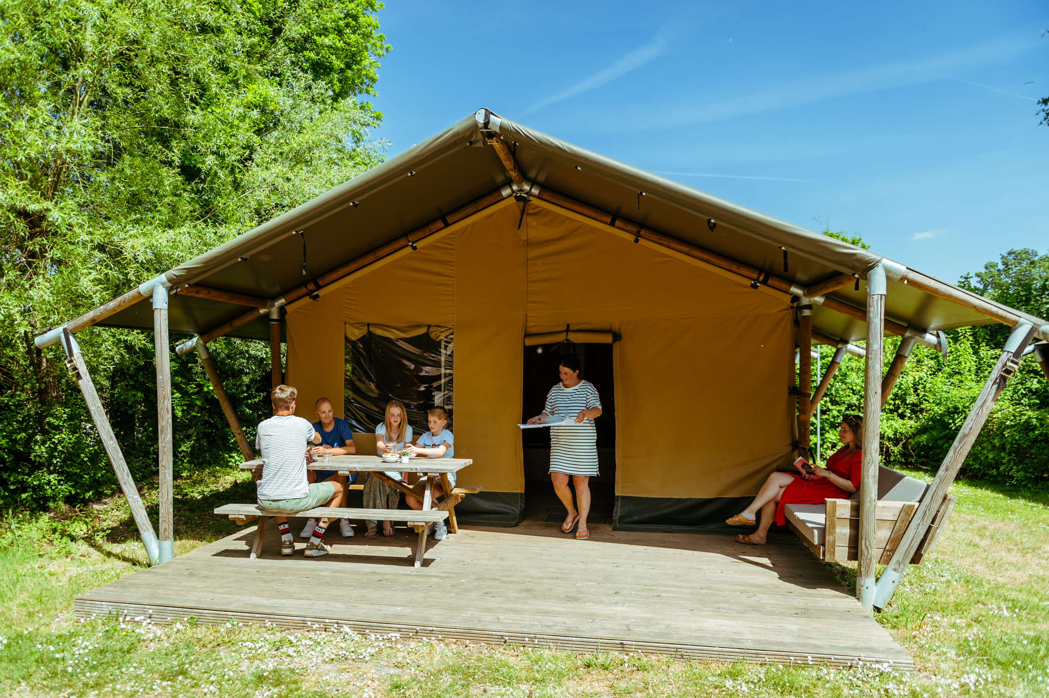Wohnmobilstellplatz: Safaritent - Camping De Gavers