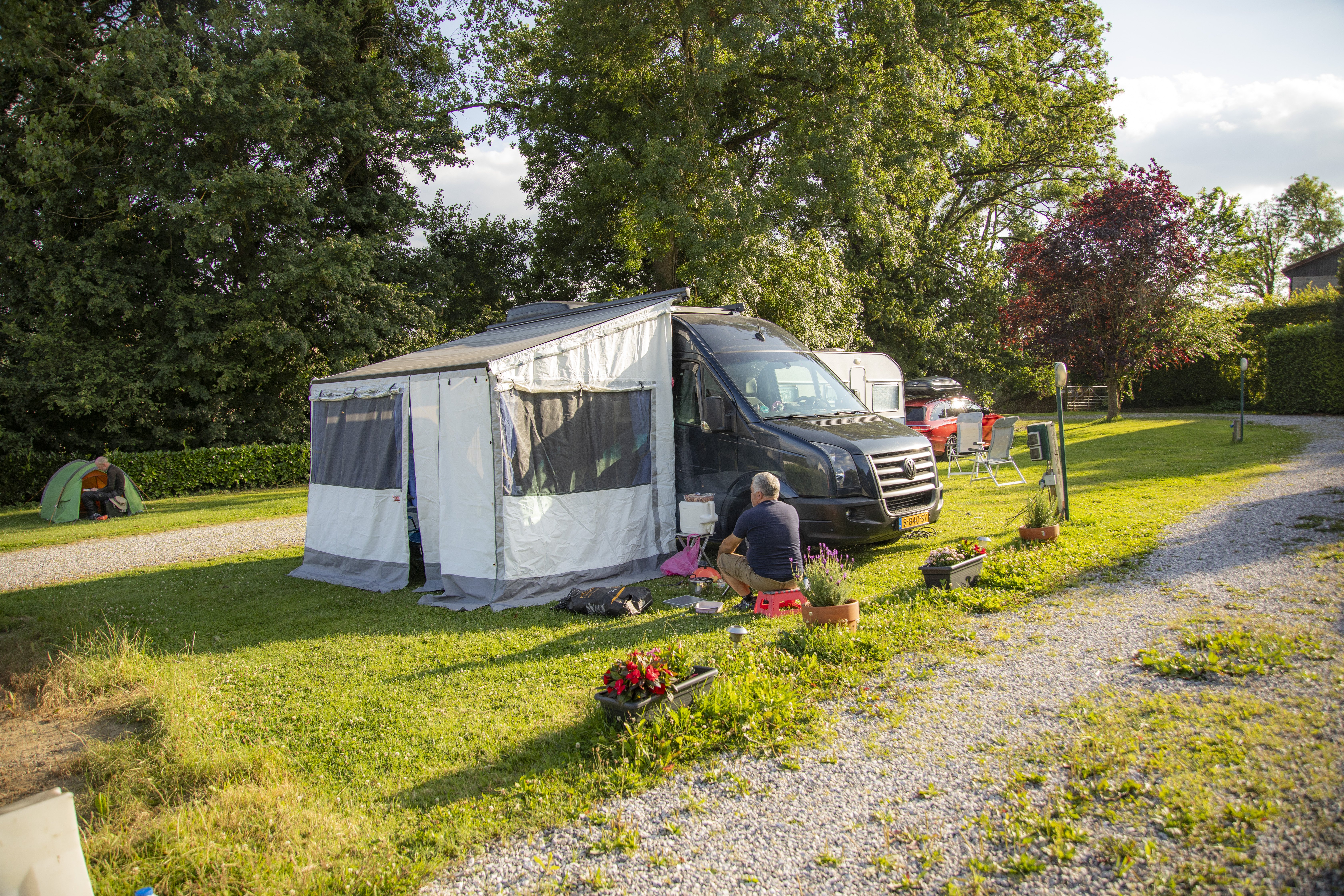 Wohnmobilstellplatz: emplacement de passage sol herbe - Campingplatz Durnal
