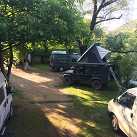 Wohnmobilstellplatz: River camp Aganovac June 2019 - River camp Aganovac