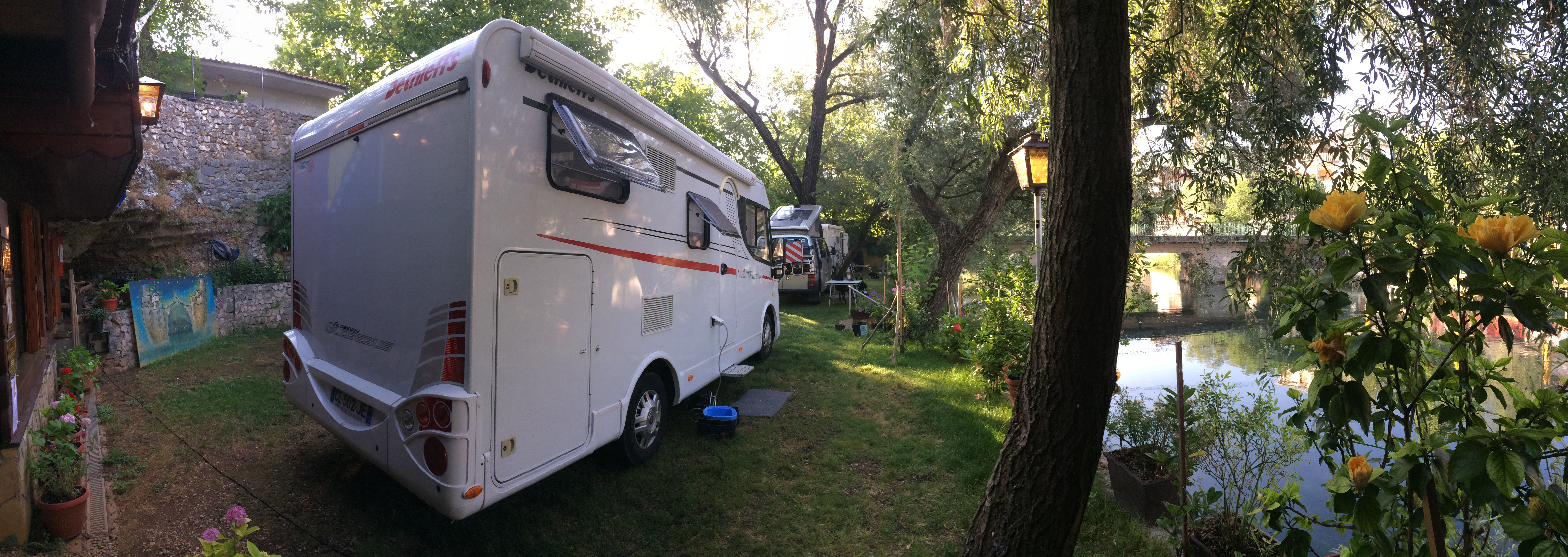Wohnmobilstellplatz: River camp Aganovac 
June 2017. - River camp Aganovac