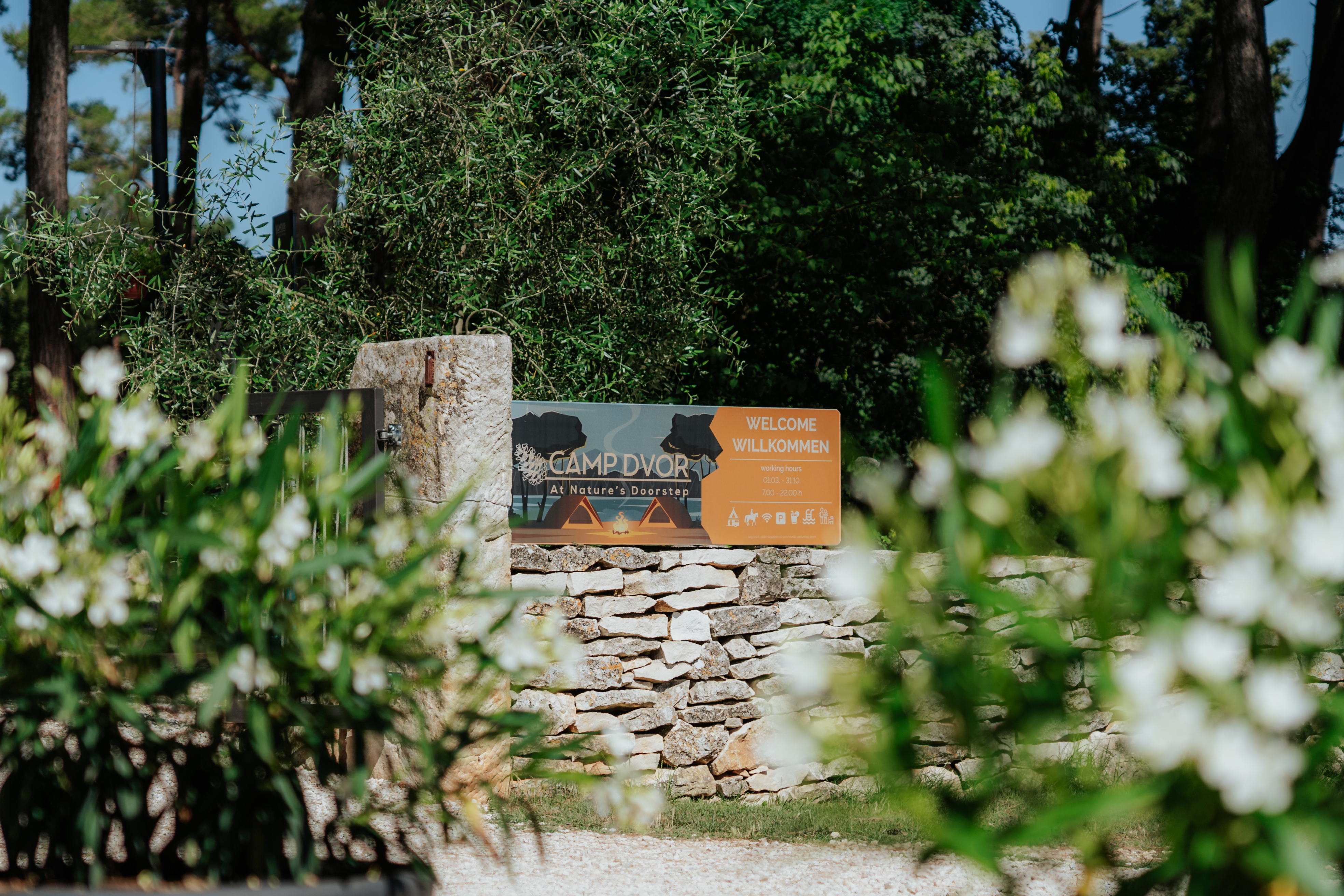 Wohnmobilstellplatz: Campsite entry - Campingplatz Dvor - zone