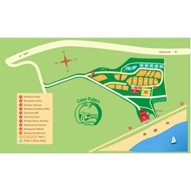 Wohnmobilstellplatz: mapa kampa - Mini Camp Podaca