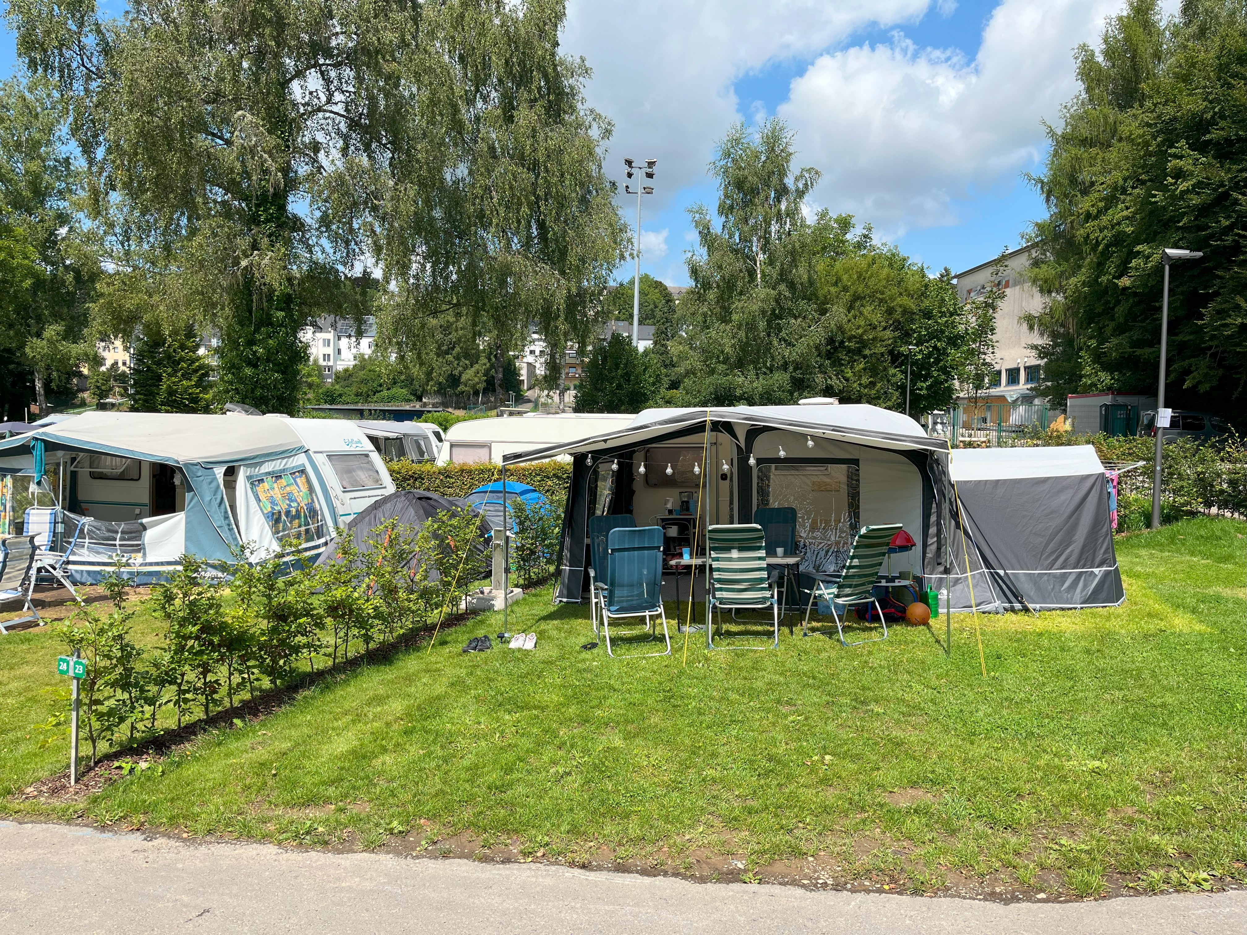 Place de parking pour camping-car - Heiderscheidergrund - XXL-Stellplätze - Camping Troisvierges