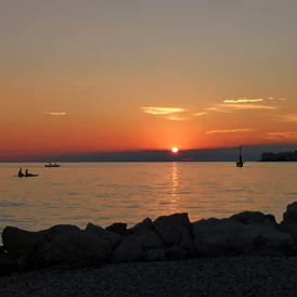 Wohnmobilstellplatz: Sonnenuntergang  - Stellplatz Marina Portorož