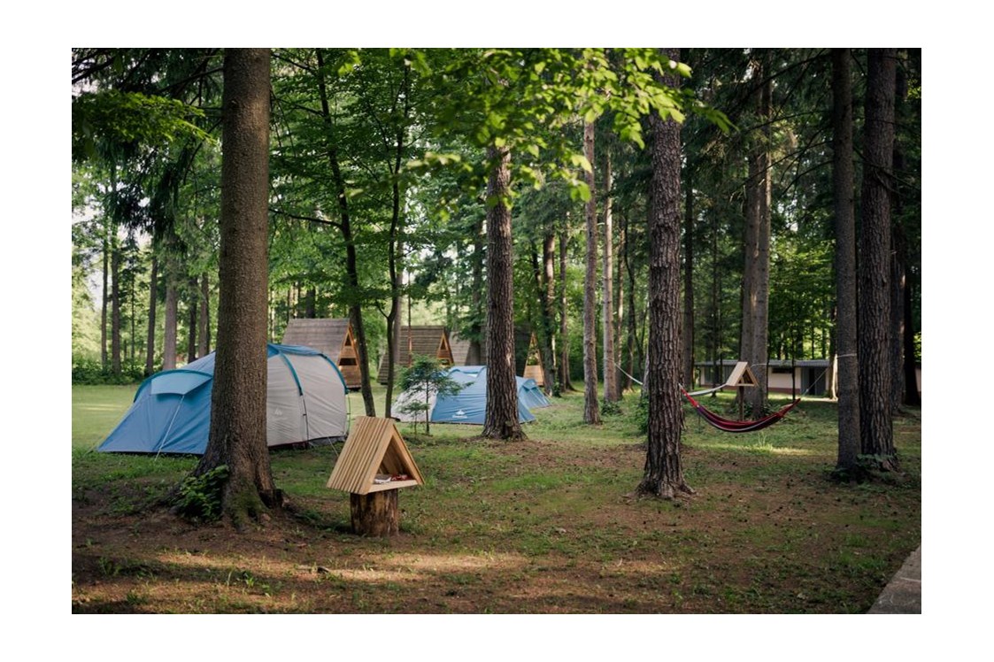 Wohnmobilstellplatz: Part of chill out place - Forest Camping Mozirje