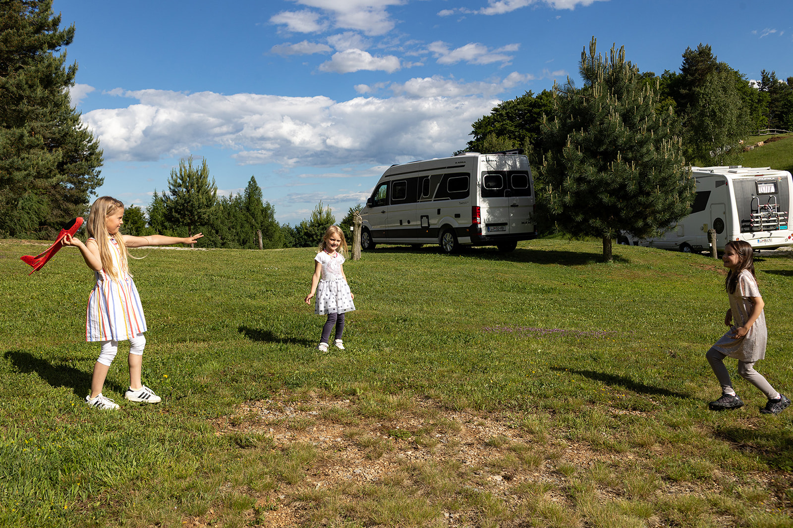 Wohnmobilstellplatz: Playground for children I Spielplatz für Kinder   - Camping in Tourist village Pristava I Zelten in Feriendorf Pristava