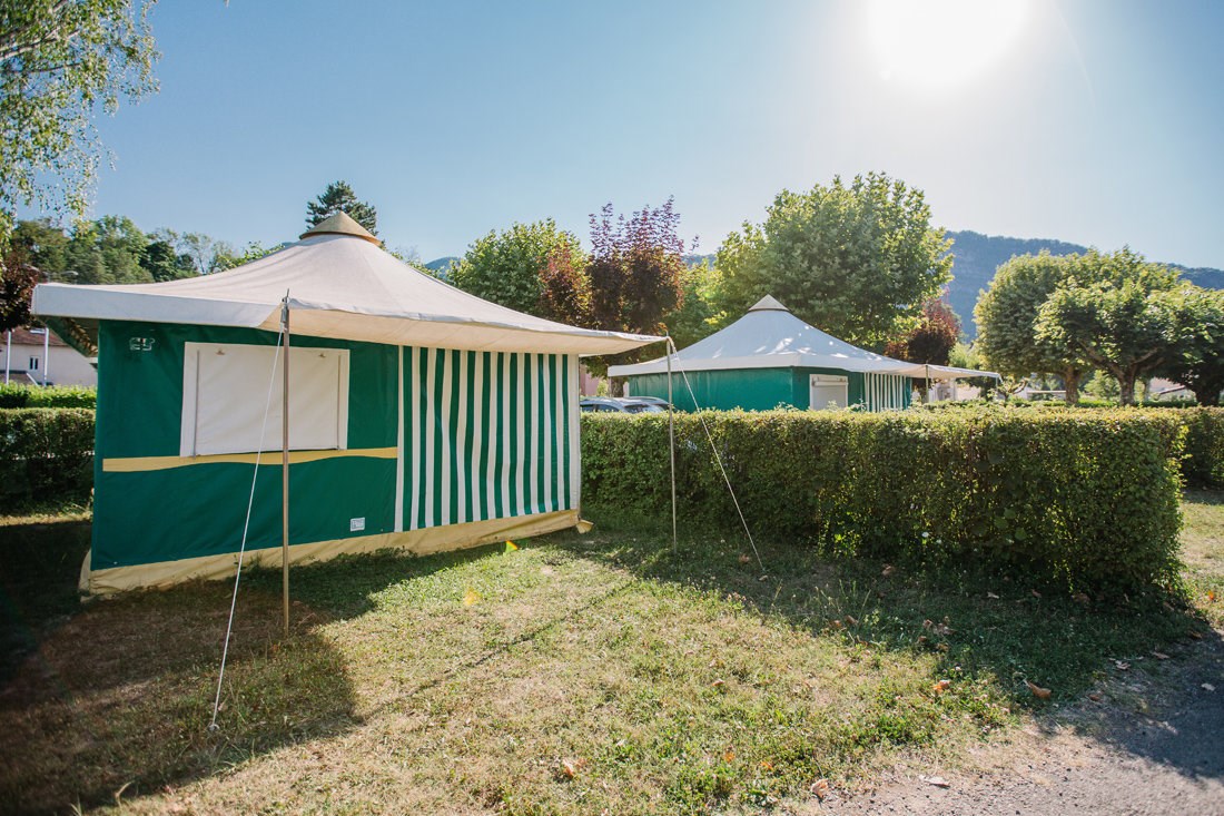 Wohnmobilstellplatz: Mietzelte BENGALI - Camping Côté Vercors