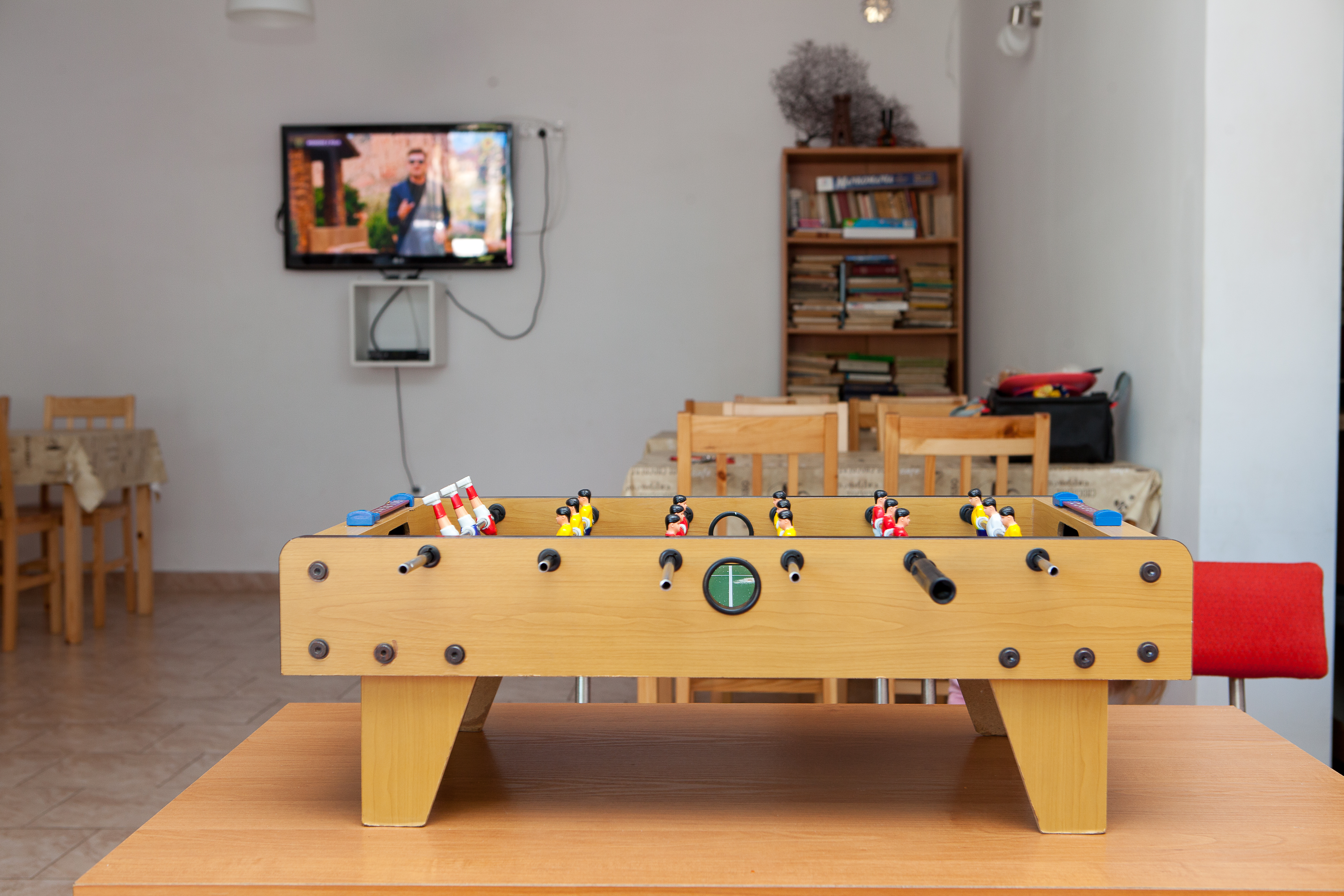 Wohnmobilstellplatz: sala TV, kuchnia i miejsce do zabawy dla dzieci - Camping Bursztynek - Tiempo libre