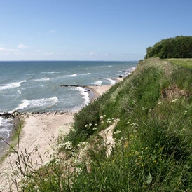 Wohnmobilstellplatz: Wildromantische Steilküste mit kurtaxfreien Natursandstrand - Wohnmobilpark Ostseeblick