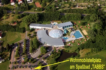 Wohnmobilstellplatz: Stellplatz am Kur- und Familienbad TABBS