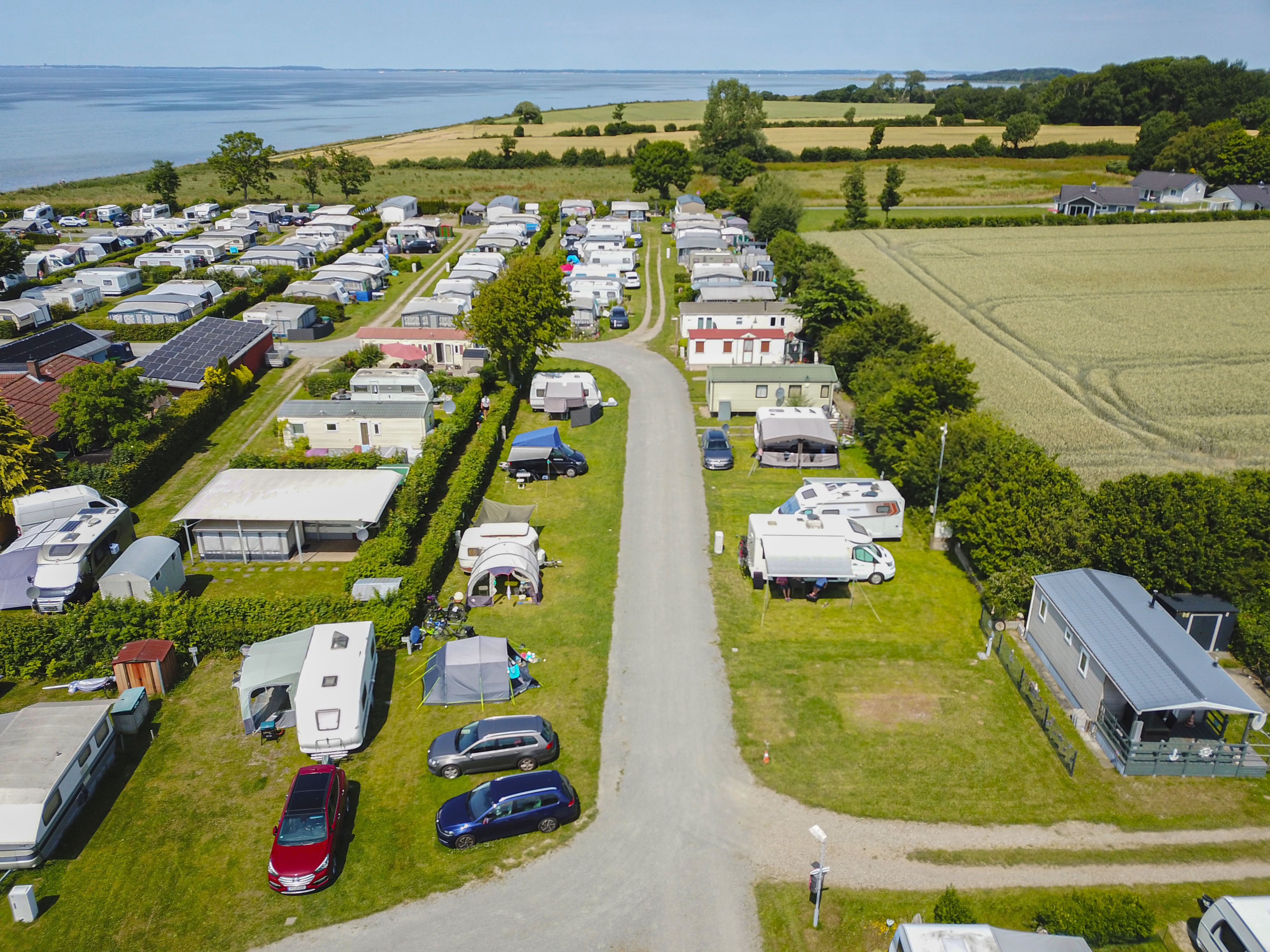kampeerplaats voor campers - Duschen - Campingplatz-Wackerballig