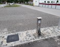 Wohnmobilstellplatz: Die WC Entsorgungsstation ist gratis. - Wohnmobilstellplatz bisher Rathausplatz - verlegt in die Bahnhofstraße