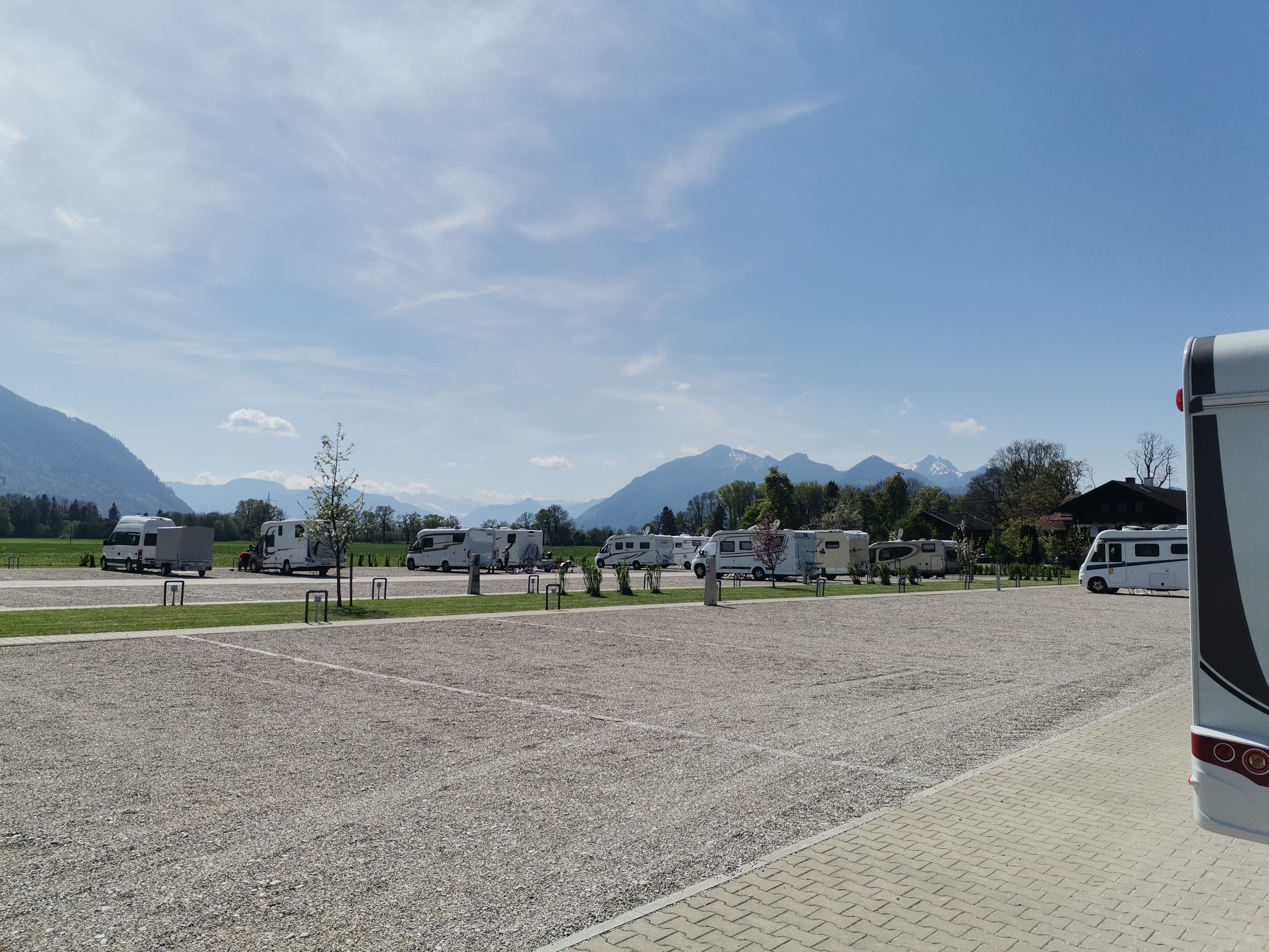 Wohnmobilstellplatz: Blick auf die Stellplätze  - Wohnmobilstellplatz  Steiner