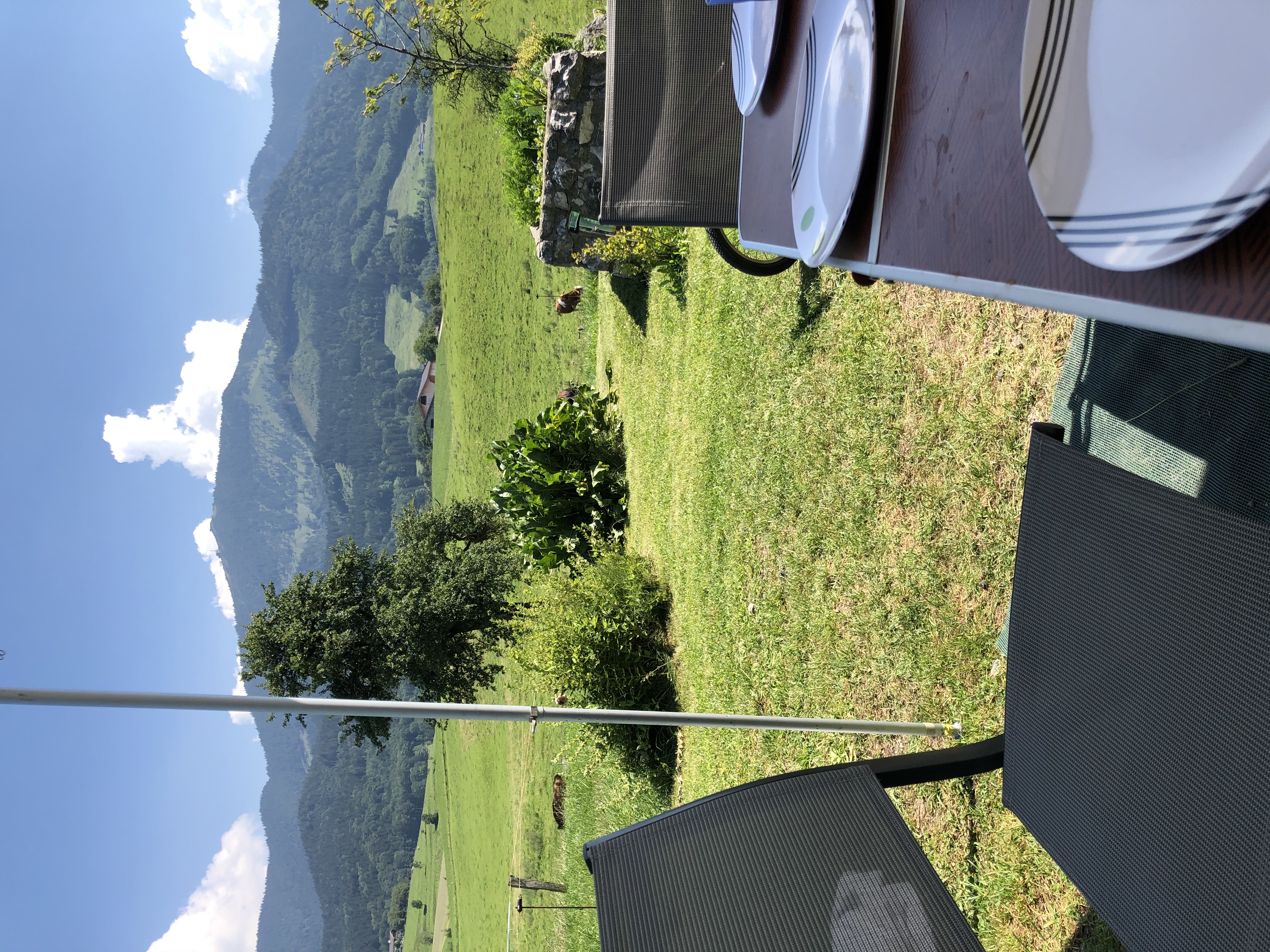 Place de parking pour camping-car - Walchsee - Ausblick auf die Hochries - Stellplätze Moserhof Samerberg