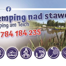 Wohnmobilstellplatz: Kemping nad stawem Harsz/ Camping am Teich Harsz