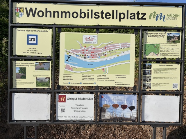 Wohnmobilstellplatz: Informationen - Müden am Festplatz