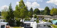 Reisemobilstellplatz - Oberbayern - In unseren Kompakt- Versorgungssäulen finden Sie alle wichtigen Versorgungsleitungen. - Alpen-Caravanpark Tennsee