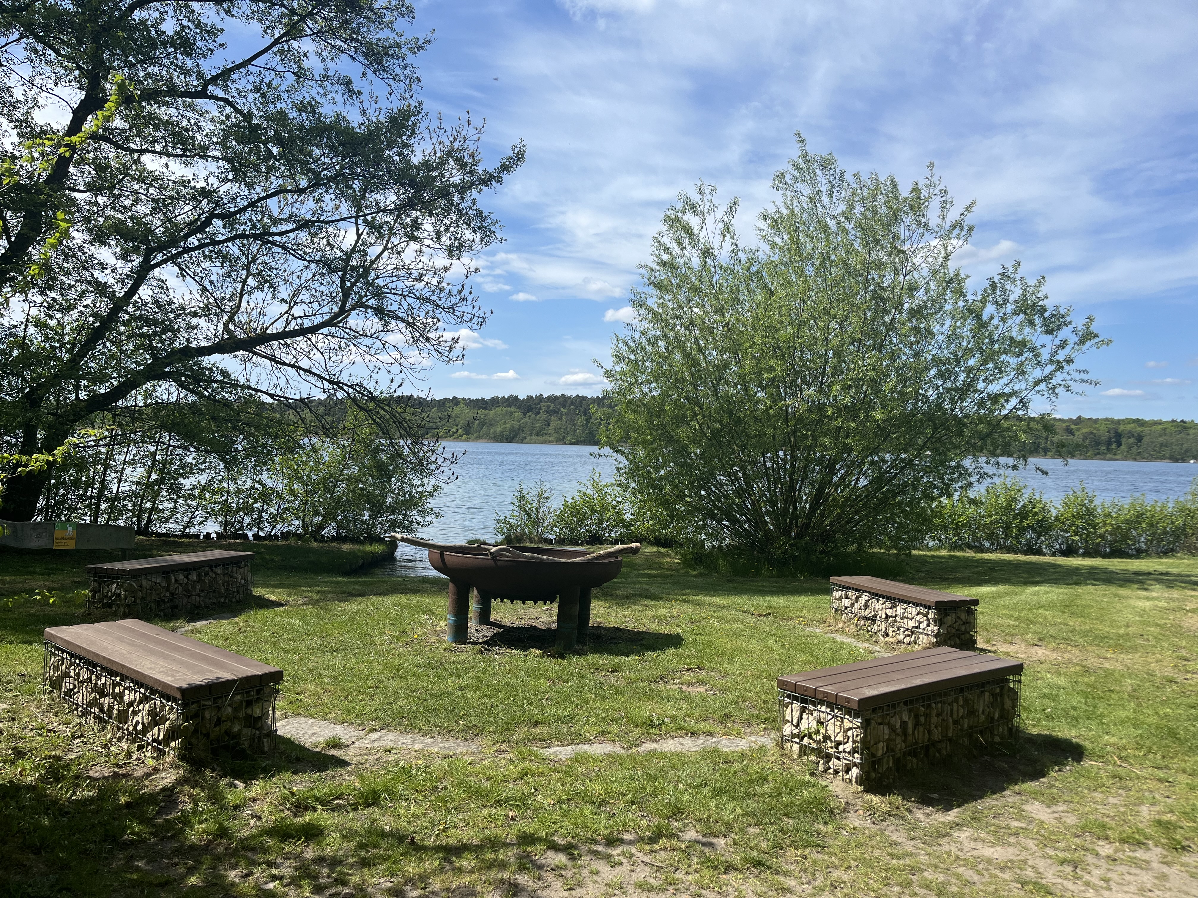 Wohnmobilstellplatz: Feuerstelle am Strand - CampingPlatz Ecktannen - Leisure time