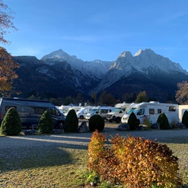 Wohnmobilstellplatz: Panoramablick - Wohnmobilhafen Zugspitze