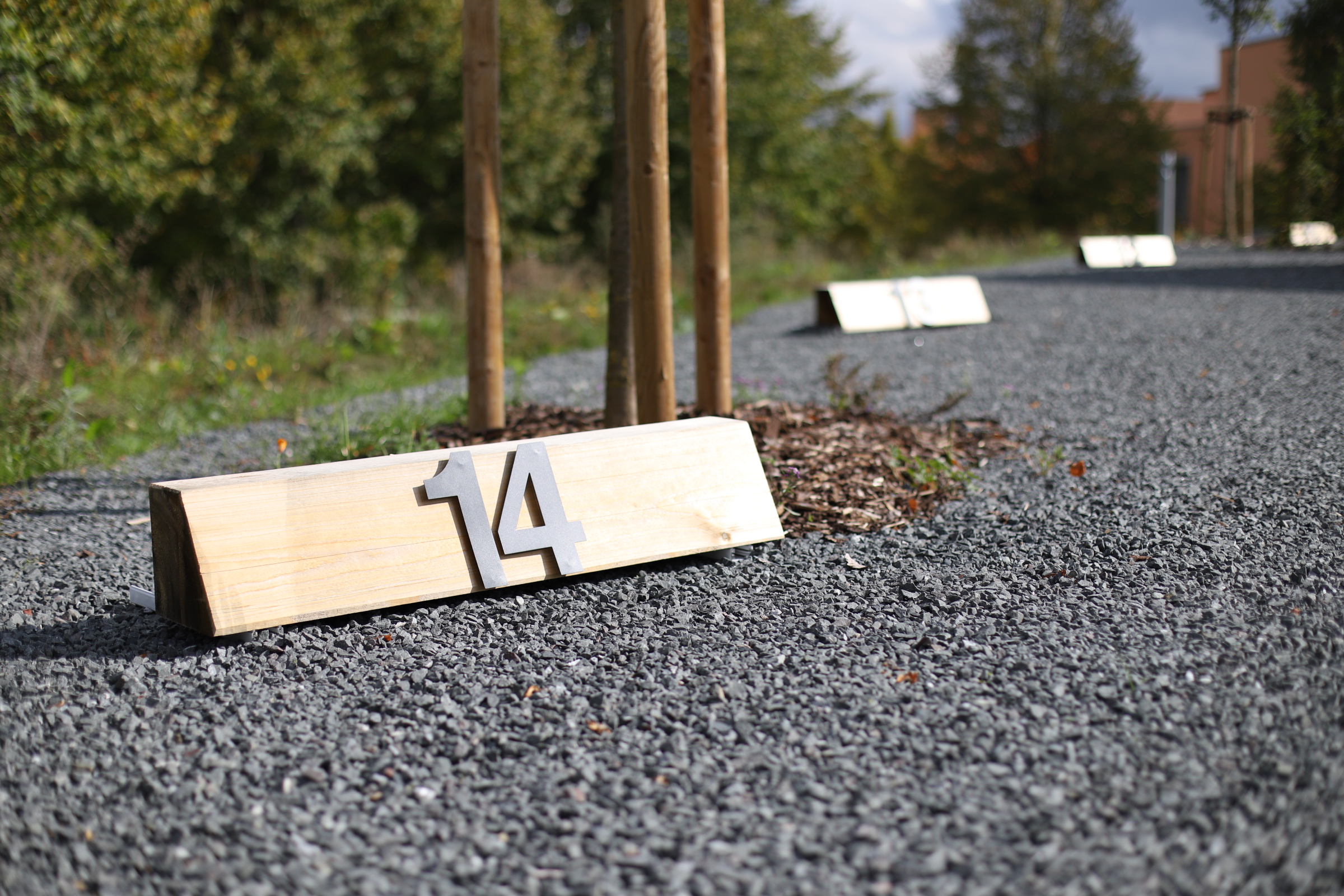 Reisemobilstellplatz: Stellplatznummern - Wiesenglück