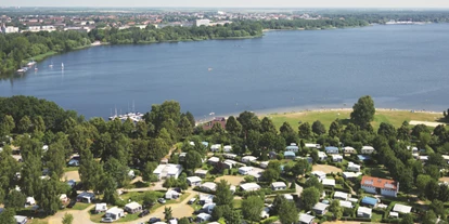 Reisemobilstellplatz - Stromanschluss - Altdöbern - Luftbild Komfortcamping - Komfortcamping Senftenberger See