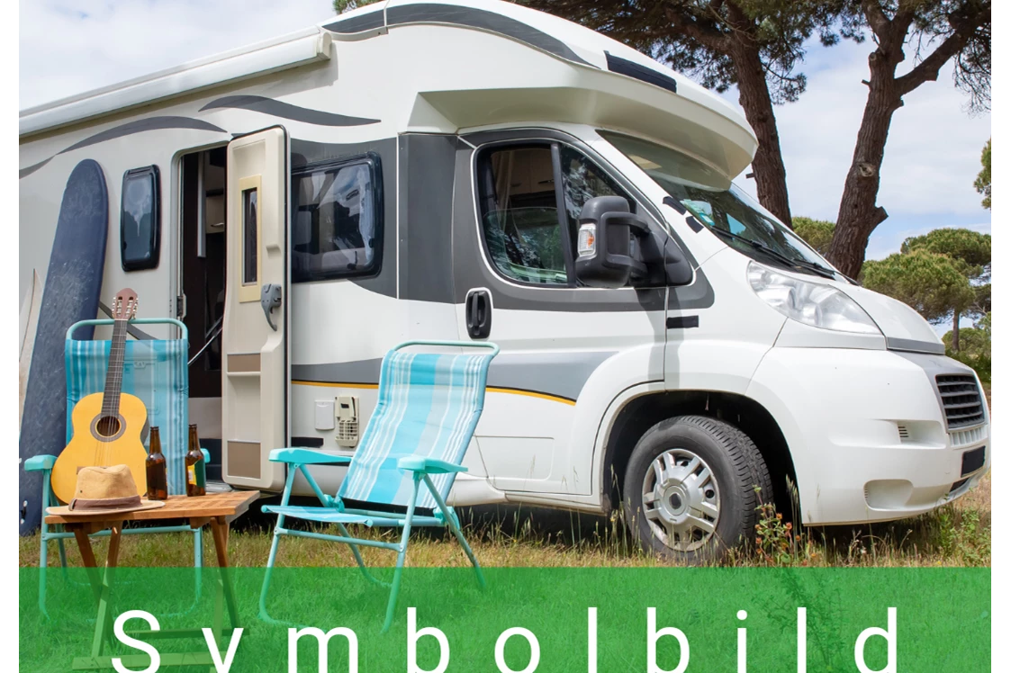 Wohnmobilstellplatz: Symbolbild - Camping, Stellplatz, Van-Life - Wohnmobilpark Norddeich