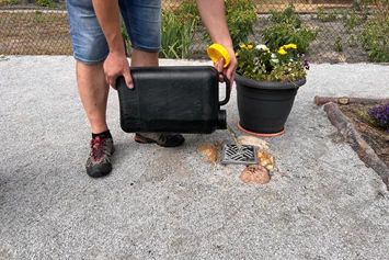 Wohnmobilstellplatz: Entsorgung Grauwasser  - Tinyhof Welzow