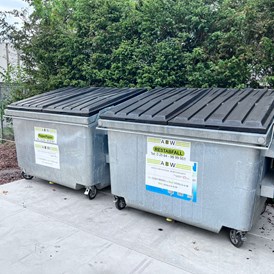 Wohnmobilstellplatz: Die Müllentsorgung bei Safe Harbour ist durch die ABW Abfallberatung Wintershoff gewährleistet.  - Safe Harbour Vreden "Am Kult"